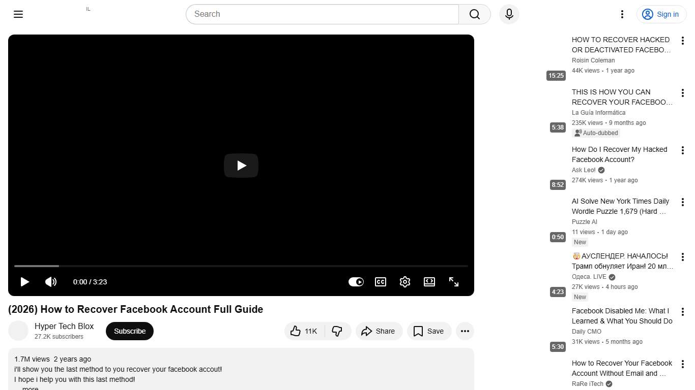 (2026) How to Recover Facebook Account Full Guide - YouTube